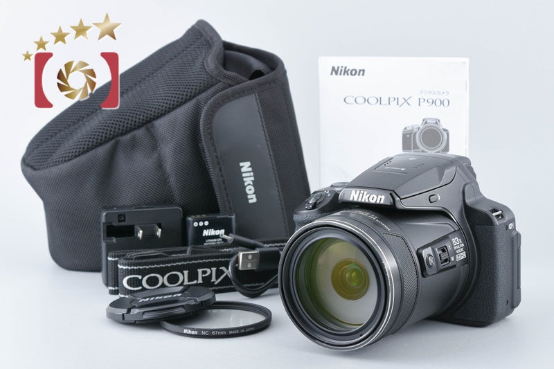 [Used] Nikon COOLPIX P900 Black Compact Digital Camera