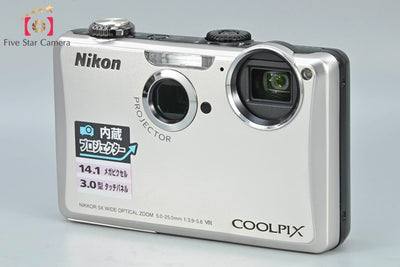 [Used] Nikon COOLPIX S1100pj Silver Compact Digital Camera