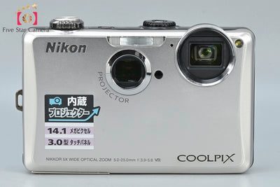[Used] Nikon S1100pj Silver Compact Digital Camera