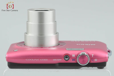 [Used] Nikon COOLPIX S3300 Strawberry Pink Compact Digital Camera