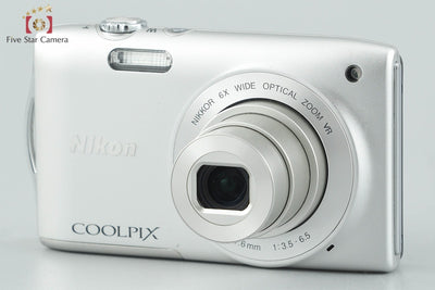 [Used] Nikon COOLPIX S3300 Crystal Silver Compact Digital Camera