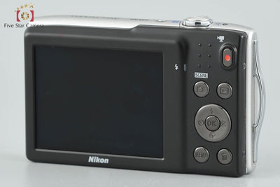 [Used] Nikon COOLPIX S3300 Crystal Silver Compact Digital Camera