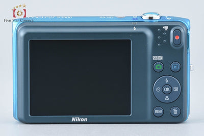 [Used] Nikon COOLPIX S3500 Oriental Blue Compact Digital Camera