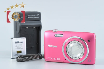 【Used】Nikon COOLPIX S3500 Strawberry Pink Compact Digital Camera