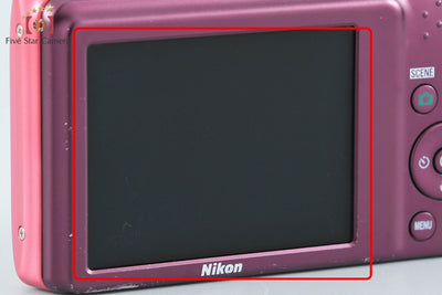 【Used】Nikon COOLPIX S3500 Strawberry Pink Compact Digital Camera