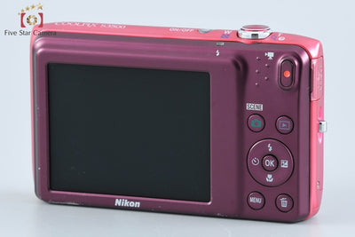 【Used】Nikon COOLPIX S3500 Strawberry Pink Compact Digital Camera