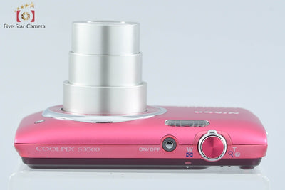 【Used】Nikon COOLPIX S3500 Strawberry Pink Compact Digital Camera