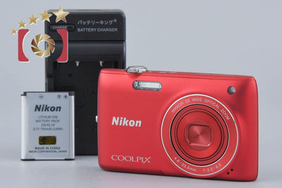 [Used] Nikon COOLPIX S4150 Red Compact Digital Camera
