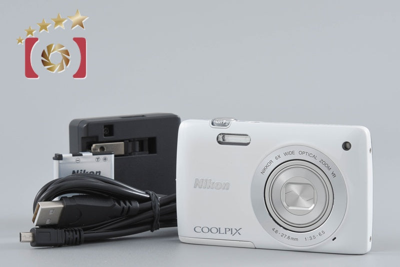 [Used] Nikon COOLPIX S4300 Shell White Compact Digital Camera
