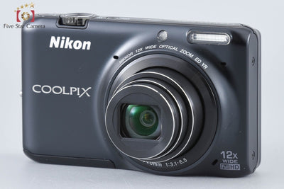 [Used] Nikon COOLPIX S6500 Smart Black Compact Digital Camera with Original Box