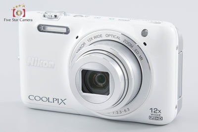 [Used] Nikon COOLPIX S6600 Natural White Compact Digital Camera