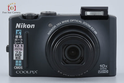 [Used] Nikon COOLPIX S8100 Noble Black Compact Digital Camera