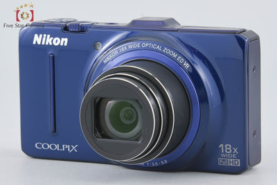 [Used] Nikon COOLPIX S9300 Navy Blue Compact Digital Camera