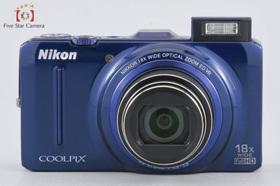 [Used] Nikon COOLPIX S9300 Navy Blue Compact Digital Camera