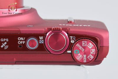 [Used] Nikon COOLPIX S9500 Velvet Red Compact Digital Camera with Original Box