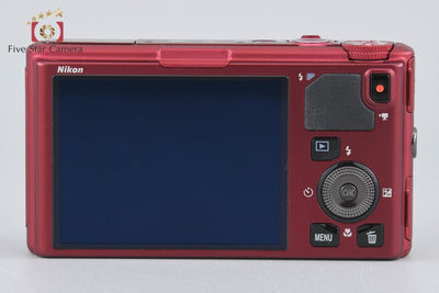 [Used] Nikon COOLPIX S9500 Velvet Red Compact Digital Camera with Original Box