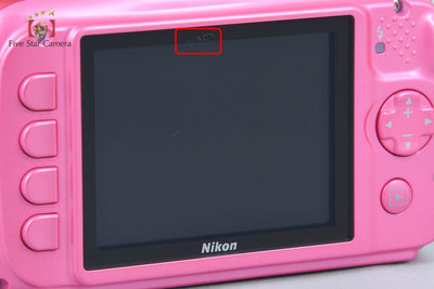 [Used] Nikon COOLPIX W100 Pink Compact Digital Camera with Original Box