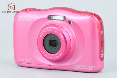 [Used] Nikon COOLPIX W100 Pink Compact Digital Camera with Original Box