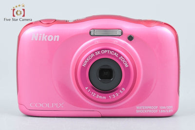 [Used] Nikon COOLPIX W100 Pink Compact Digital Camera with Original Box