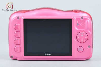 [Used] Nikon COOLPIX W100 Pink Compact Digital Camera with Original Box