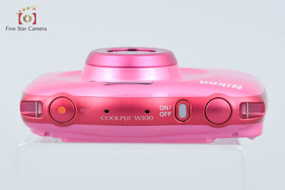 [Used] Nikon COOLPIX W100 Pink Compact Digital Camera with Original Box