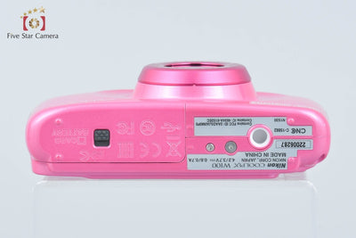 [Used] Nikon COOLPIX W100 Pink Compact Digital Camera with Original Box
