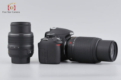 [Used] Nikon D3100 Double Zoom Kit Black