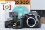 [Used] Nikon D3300 Digital SLR Camera + WU-1a Wireless Mobile Adapter with Original Box