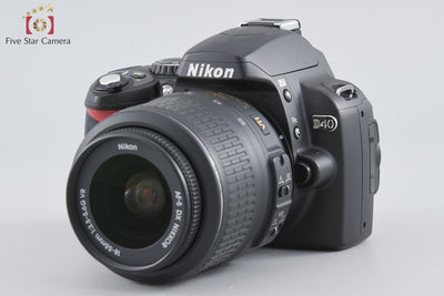 【中古】Nikon ニコン D40 + AF-S DX NIKKOR 18-55mm f/3.5-5.6 G VR シャッター回数僅少
