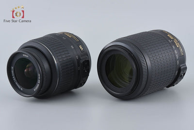 [Used] Nikon D5200 Black + AF-S DX NIKKOR 18-55mm f/3.5-5.6 G VR + AF-S DX NIKKOR 55-200mm f/4-5.6 G ED VR