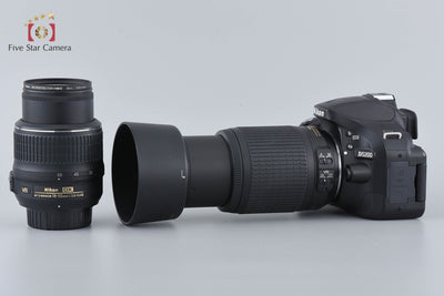 [Used] Nikon D5200 Black + AF-S DX NIKKOR 18-55mm f/3.5-5.6 G VR + AF-S DX NIKKOR 55-200mm f/4-5.6 G ED VR
