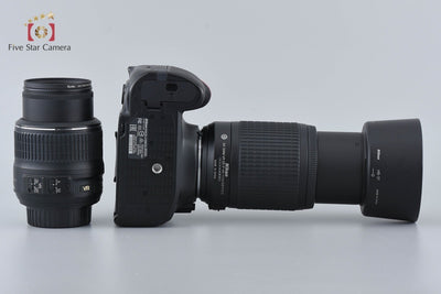 [Used] Nikon D5200 Black + AF-S DX NIKKOR 18-55mm f/3.5-5.6 G VR + AF-S DX NIKKOR 55-200mm f/4-5.6 G ED VR