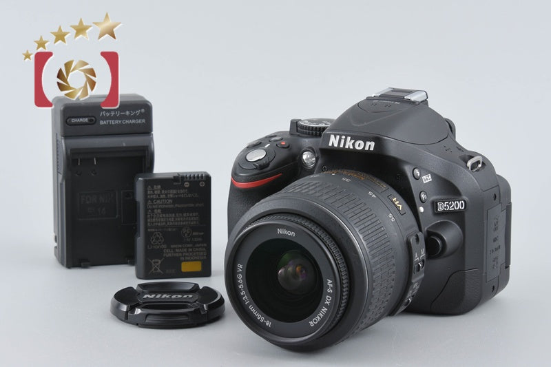 [Used] Nikon D5200 18-55 VR Lens Kit Black - Low Shutter Count