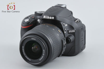 [Used] Nikon D5200 18-55 VR Lens Kit Black - Low Shutter Count