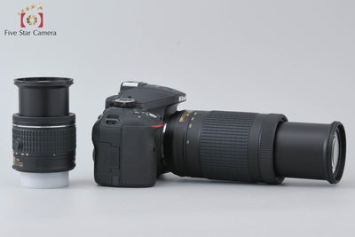 【Used】Nikon D5300 AF-P Double Zoom Kit Black - Low Shutter Count