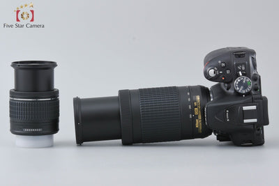 【Used】Nikon D5300 AF-P Double Zoom Kit Black - Low Shutter Count