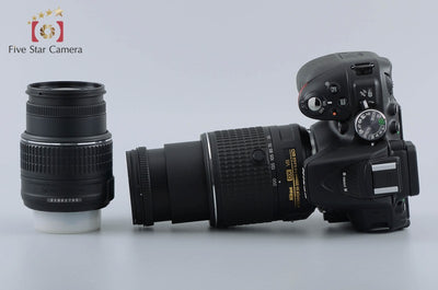 Used: Nikon D5300 Double Zoom Kit 2 Black, Low Shutter Count