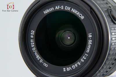 Used Nikon D5500 Black 18-55 VR II Lens Kit - Low Shutter Count