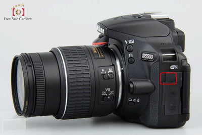 Used Nikon D5500 Black 18-55 VR II Lens Kit - Low Shutter Count