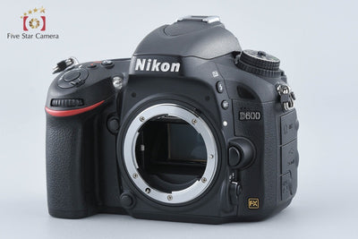 [Used] Nikon D600 Digital SLR Camera, Low Shutter Count
