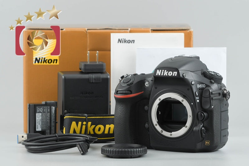 Used: Nikon D810 Digital SLR Camera with Original Box