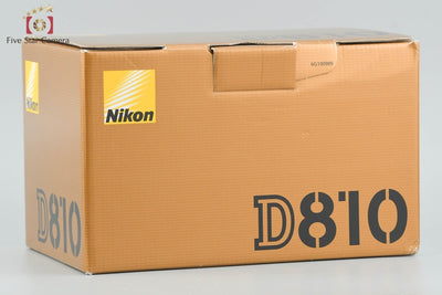 Used: Nikon D810 Digital SLR Camera with Original Box