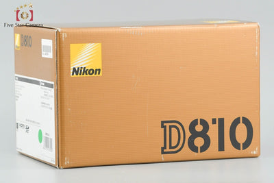 Used: Nikon D810 Digital SLR Camera with Original Box