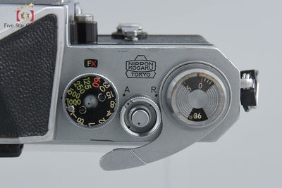 [Used] Nikon F Eye-level Early Model Silver SLR Film Camera