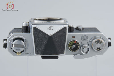 [Used] Nikon F Eye-level Early Model Silver SLR Film Camera