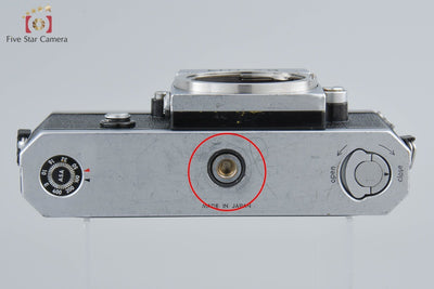 [Used] Nikon F Eye-level Early Model Silver SLR Film Camera