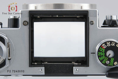 [Used] Nikon F2 Photomic Silver Film SLR Camera