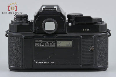 [Used] Nikon FA Black + Ai-S Zoom Nikkor 35-70mm f/3.3-4.5 + MF-16 Data Back