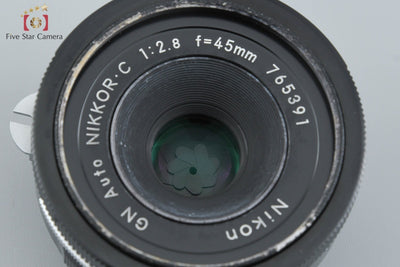 [Used] Nikon GN Auto NIKKOR.C 45mm f/2.8