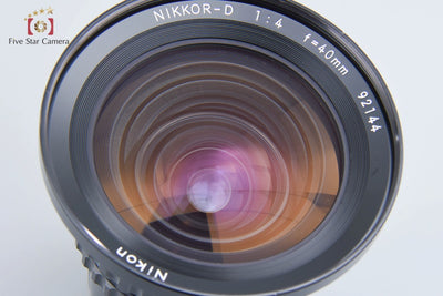 [Used] Nikon Nikkor-D 40mm f/4 for Zenza Bronica S2